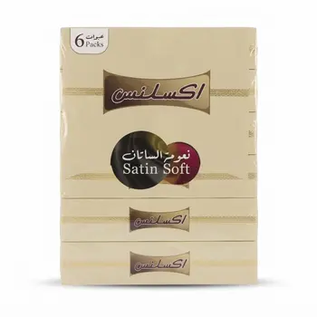 إكسلنس مناديل ساتان ناعمة 6×80كبسولة