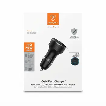 Spon Car Charger 1Usb + 2 Usb-C - 70W 1Piece