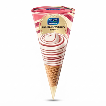 Almarai Vanilla Strawberry Ice Cream Cone 120Ml