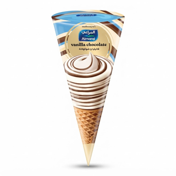 Almarai Vanilla Chocolate Ice Cream Cone 120Ml