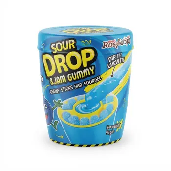 Sour Drop & Jam Gummy Blueberry 96g