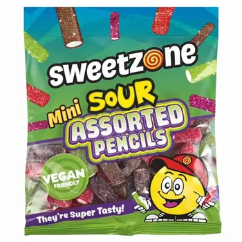 Sweetzone Mini Sour Assorted Pencils 180g