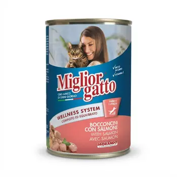 Miglior Gatto Salmon Cat Tin 405g