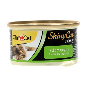 Gim Cat ShinyCat Filet Wet Cat Food Chicken with Papaya Can 70g