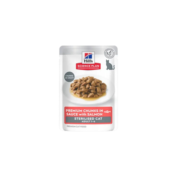 Hills Science Plan Wet Food for Sterilised Cats Salmon 1-6 Years 85g