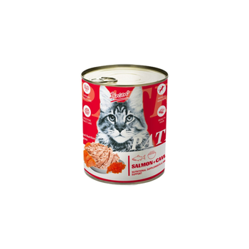 Linsen Wet Food for Cats Pate Salmon & Caviar 375g