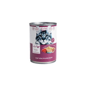 Linsen Wet Food for Cats Tuna & Chicken in Jelly 375g