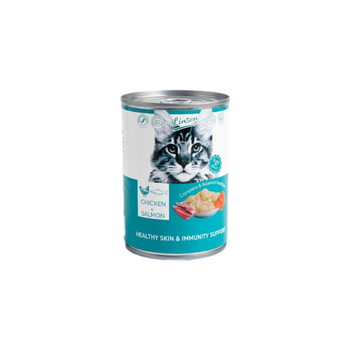 Linsen Wet Cat Food Chicken and Salmon 375g