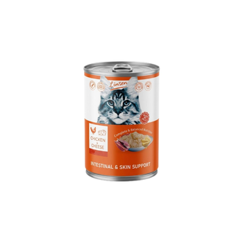 Linsen Cat Wet Food Chicken & Cheese 375g