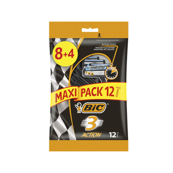 BIC 3 Action Razors 8+4 Free