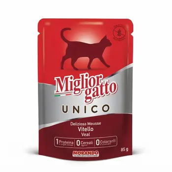 Miglior Gatto Unico Veal Cat Mousse 85g