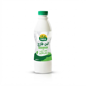 ندى لبن طازج كامل الدسم 800 مل