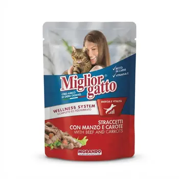 Miglior Gatto Beef & Carrots Cat Pouch 100g