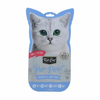 Kit Cat Chicken & Goat Milk Puree 5x75g