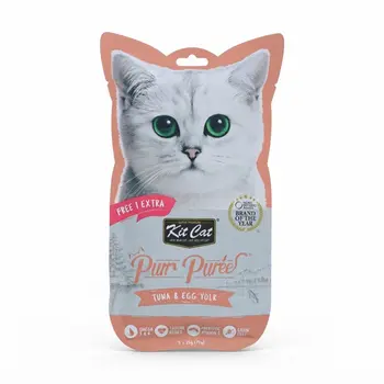 Kit Cat Tuna & Egg Yolk Purr Purée 5x75g