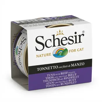 Schesir Tuna with Beef Cat Food 85g