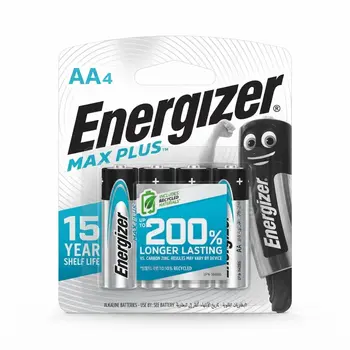 Energizer MAX PLUS Alkaline AA Batteries 4Pieces