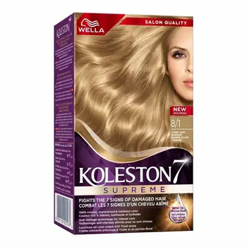 Wella Koleston Hair Color Light Ash Blonde 8/1 1Packet