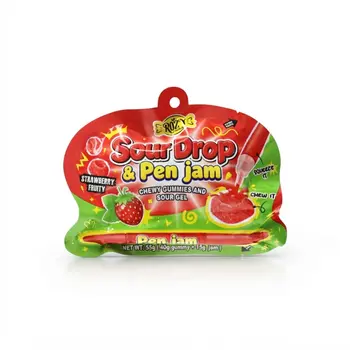 Jelly Pen Candy Strawberry Lemon 55g