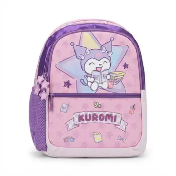 Kuromi Backpack 1 Main Compartments & 2 Side Pockets & 3 Front Pockets 13.5Inch 1Piece