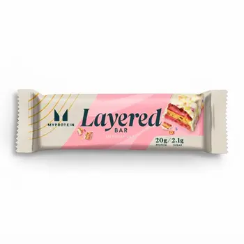 Myprotein Retail Layered Bar Vanilla Birthday Cake New 60g