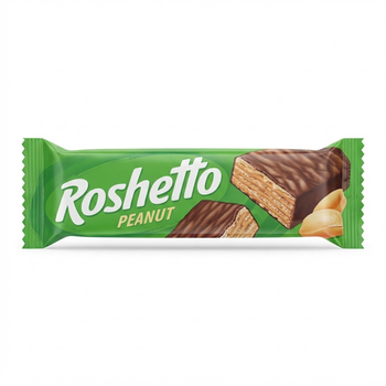 Roshen Roshetto Peanut Wafer Bars 34g