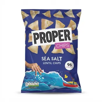 Proper Lentil Chips with Sea Salt Flavour 85g