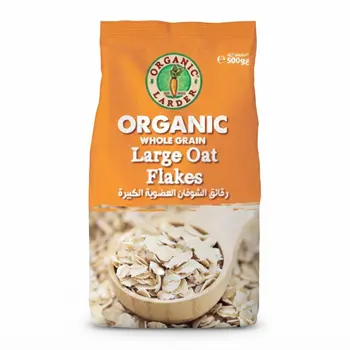 Organic Larder Whole Grain Large Oat Flakes 500g
