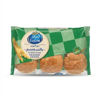 Lusine Sesame Seed Burger Bun 6 Pieces