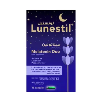 Lunestil Melatonin Duo For Sleep Non Addictive 15Capsules