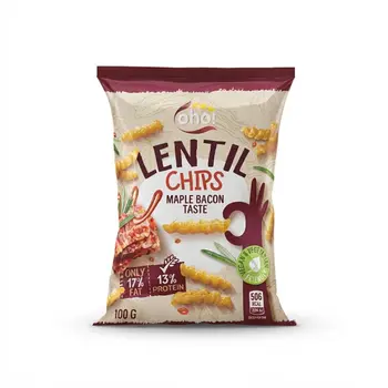 Oho Maple Bacon Lentil Chips 100g