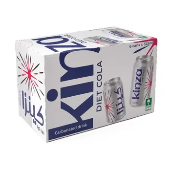 Kinza Diet Cola Sugar-Free Soft Drink 6X360Ml