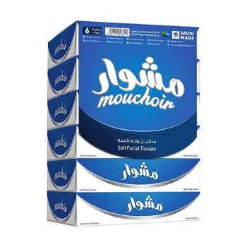 Mouchoir Soft Facial Tissues 6x100 Sheets