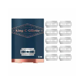 King C. Gillette Double Edge Razor Blades 10 Pieces