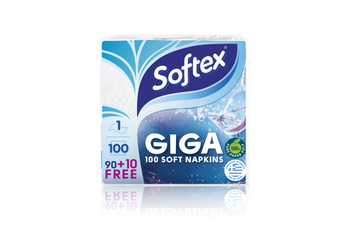 Softex GIGA Soft Napkins 100 Pieces