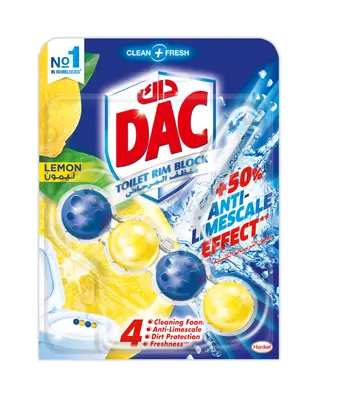 DAC Poweractive Lemon Toilet Rim Block 51g