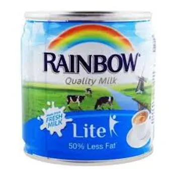 Rainbow Quality Light Evaporated Milk 160ml