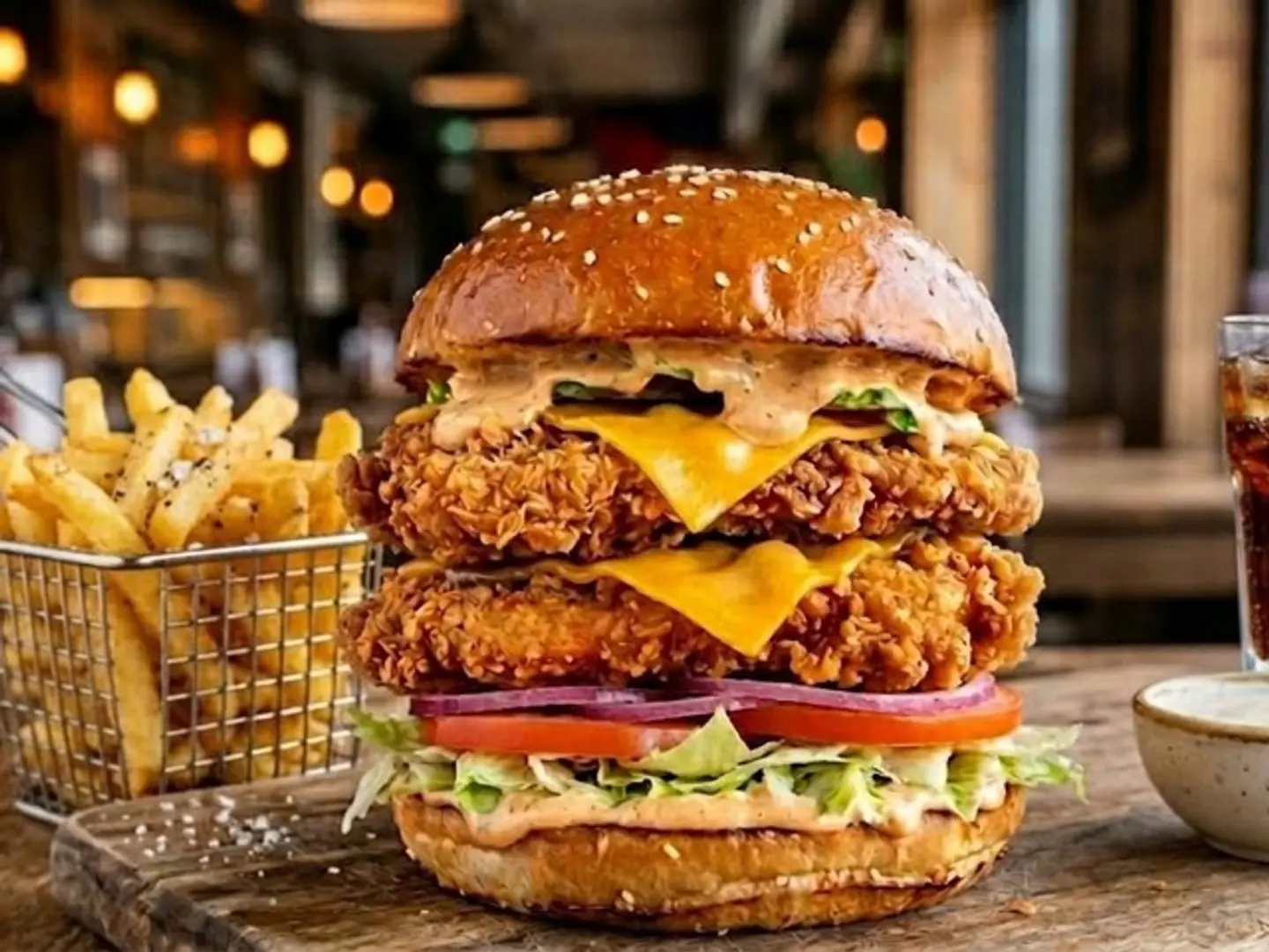 Double Zinger Burger