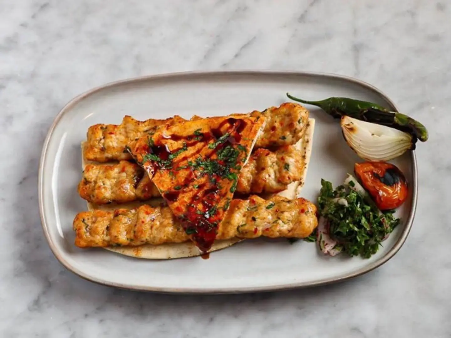 For One Person Chicken Kebab