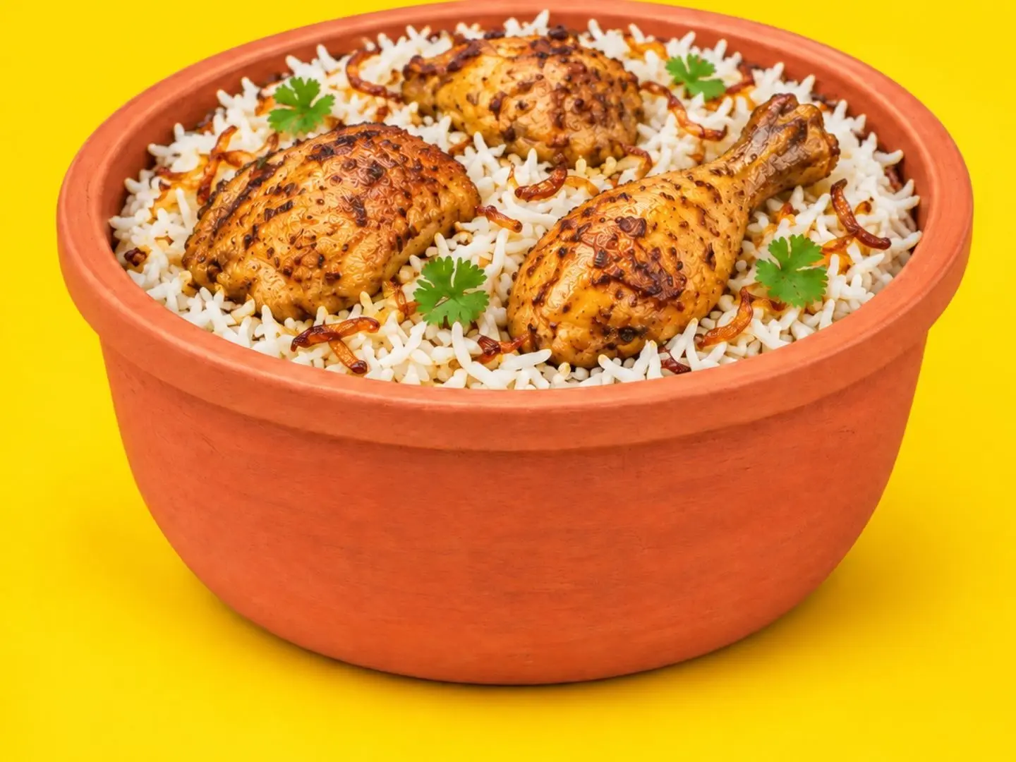 White Chicken Biryani (Low Spice)