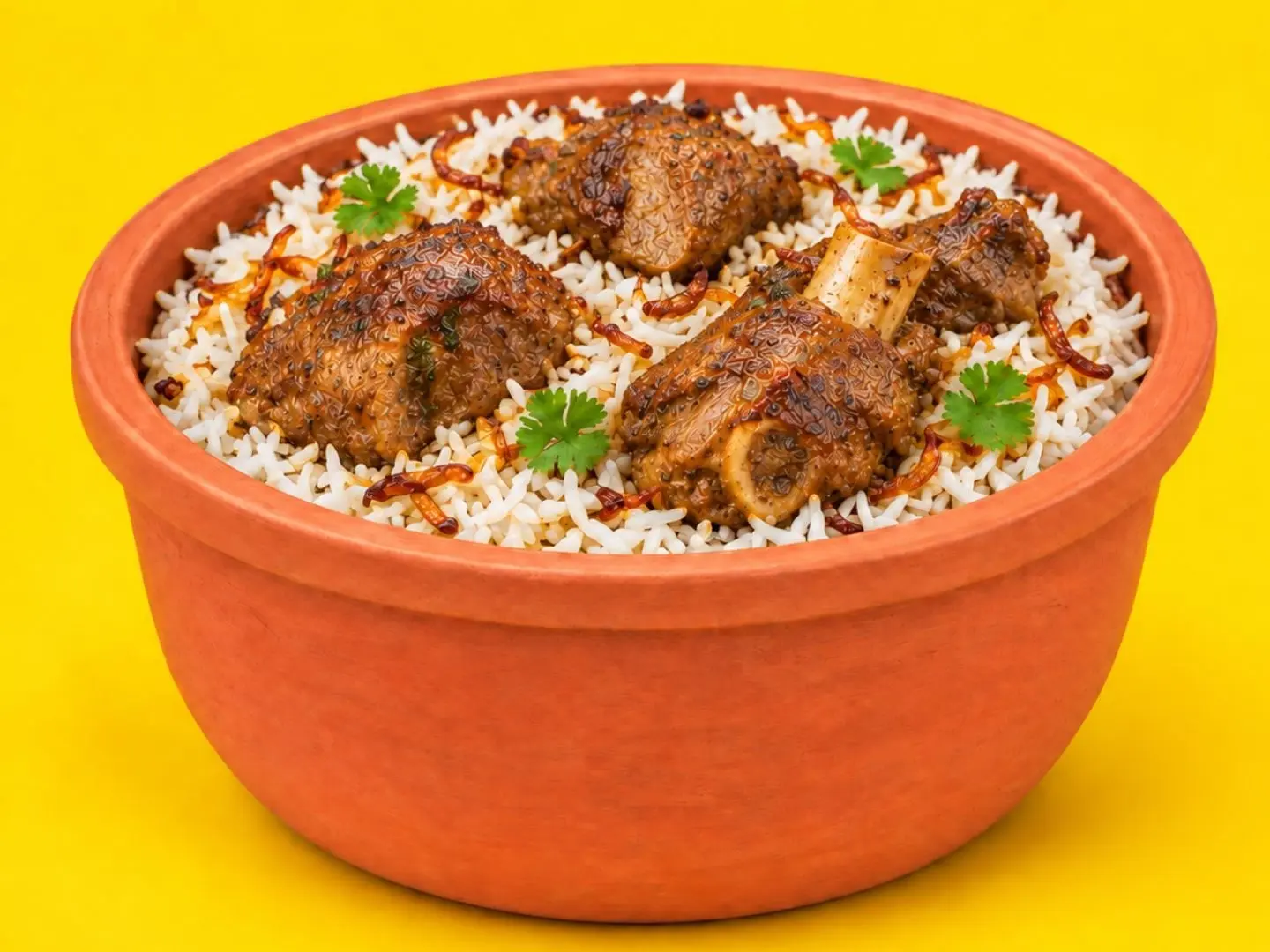 White Lamb Biryani (Low Spice)