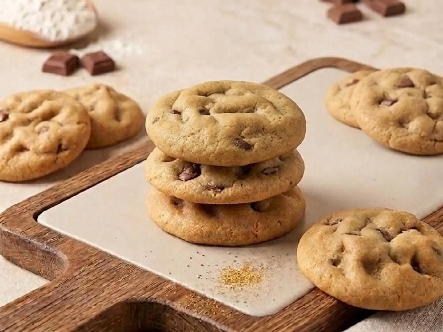 Cookies Filled With Belgian Chocolate