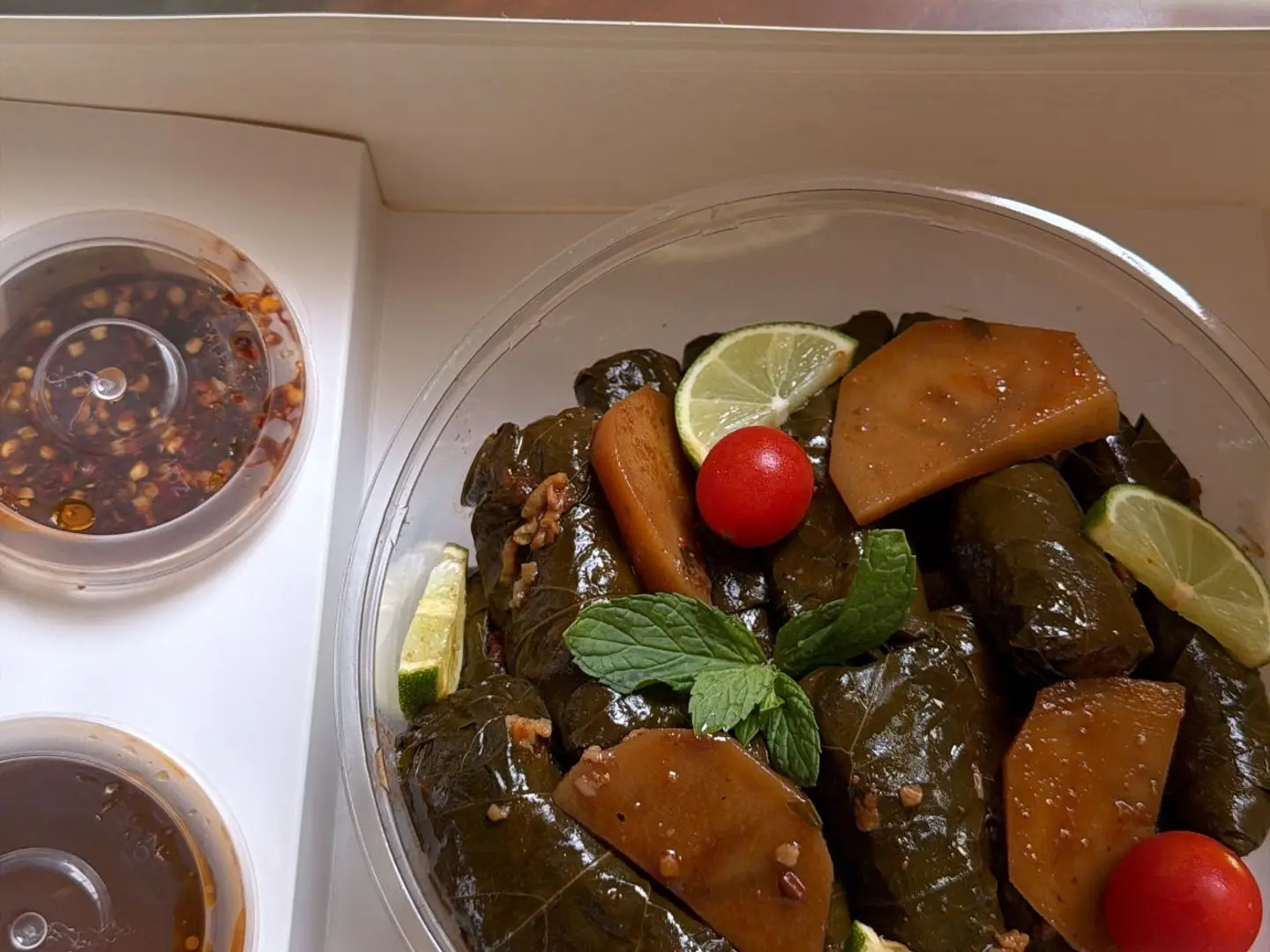 Pomegranate Molasses Sugar Grape Leaves Roll