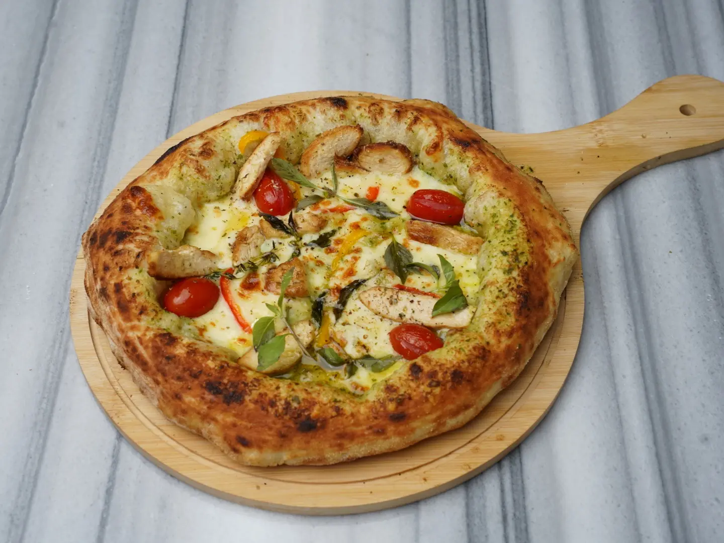 Pesto Chicken Pizza