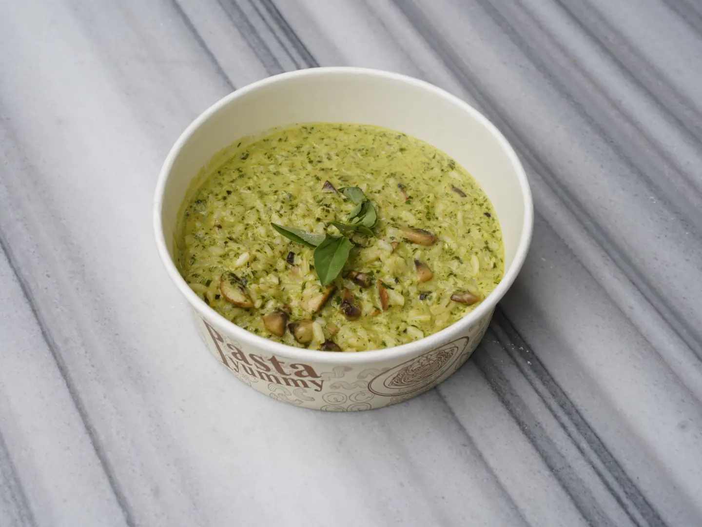 Mushroom Pesto Risotto