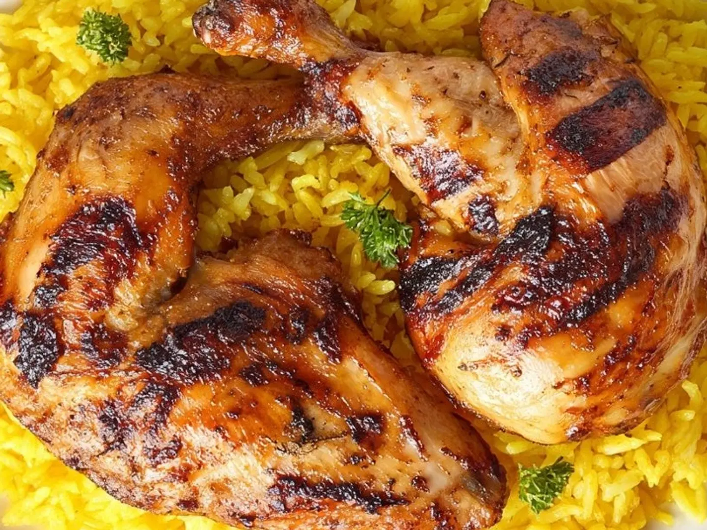Half Chicken With Rice