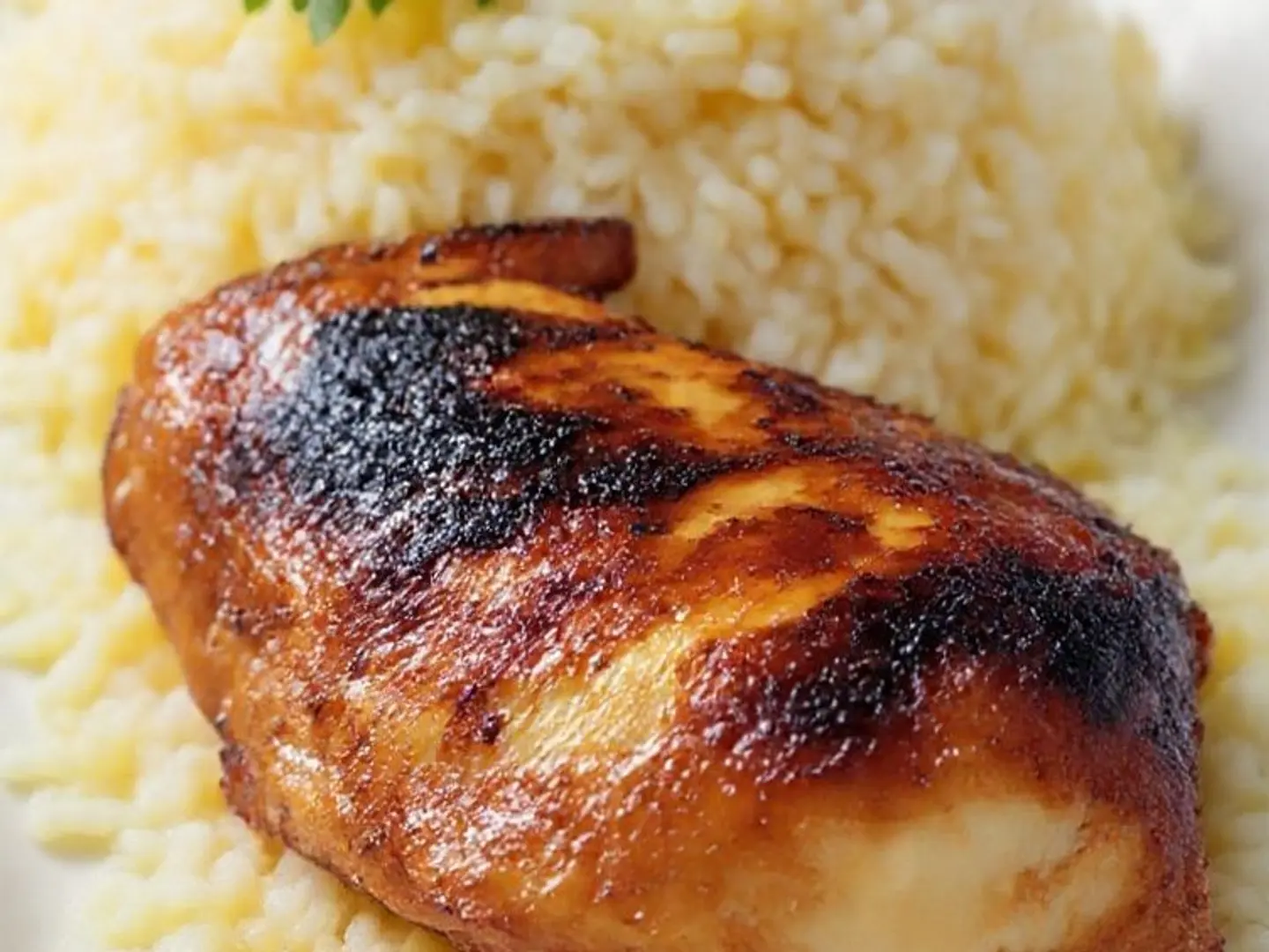 ربع حبة دجاج مع الارز