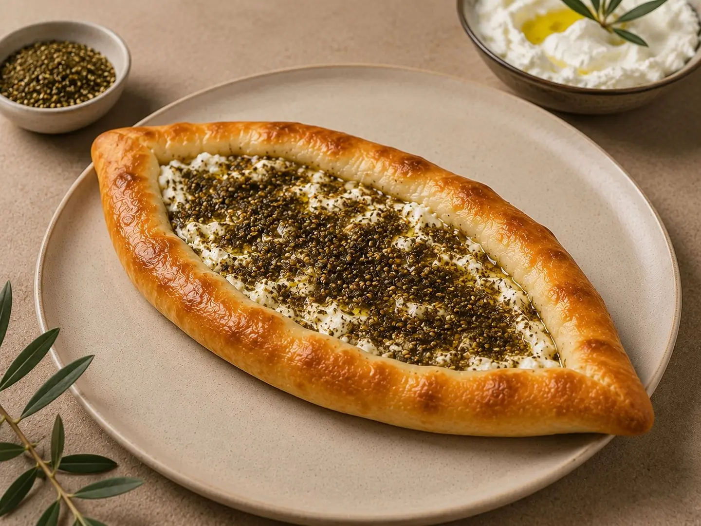 Labneh And Thyme Pie