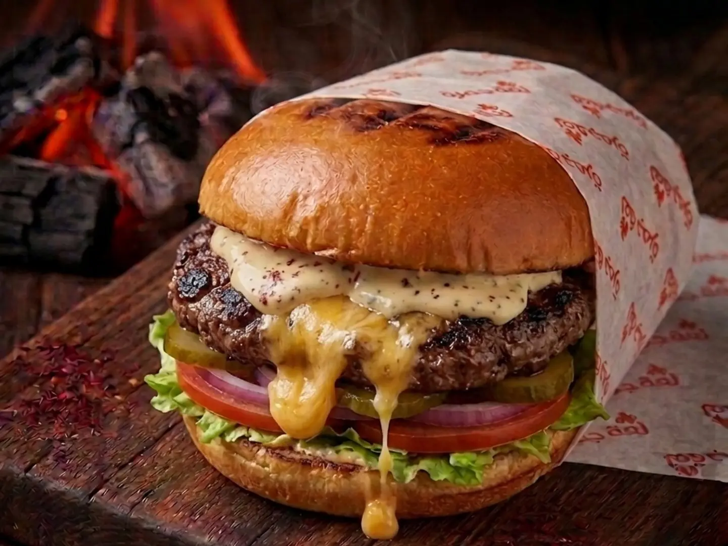 Stuffed Beef Burger