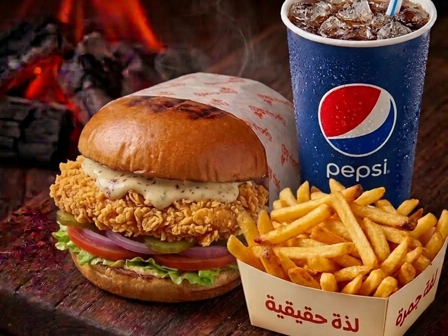 Crispy Burger Meal
